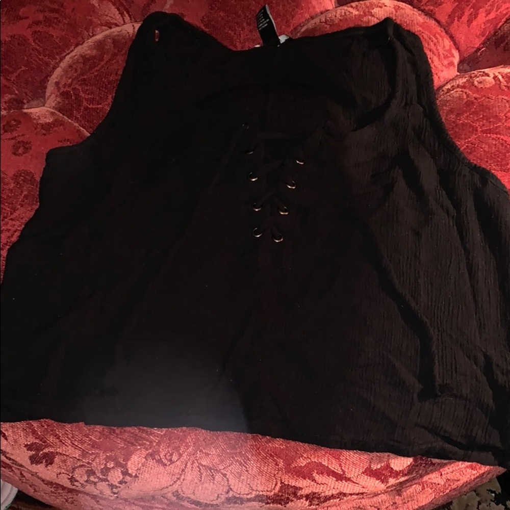 Black forever 21 crop top